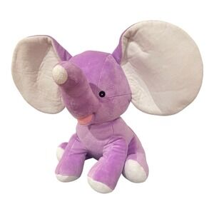 Cubbies Lavender Dumble Elephant 12" Plush – Embroiderable Ears